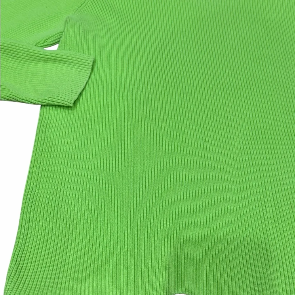 💚 Lauren Ralph Lauren Women’s Green Ribbed Turtleneck Sweater | size L 💚 - Image 9