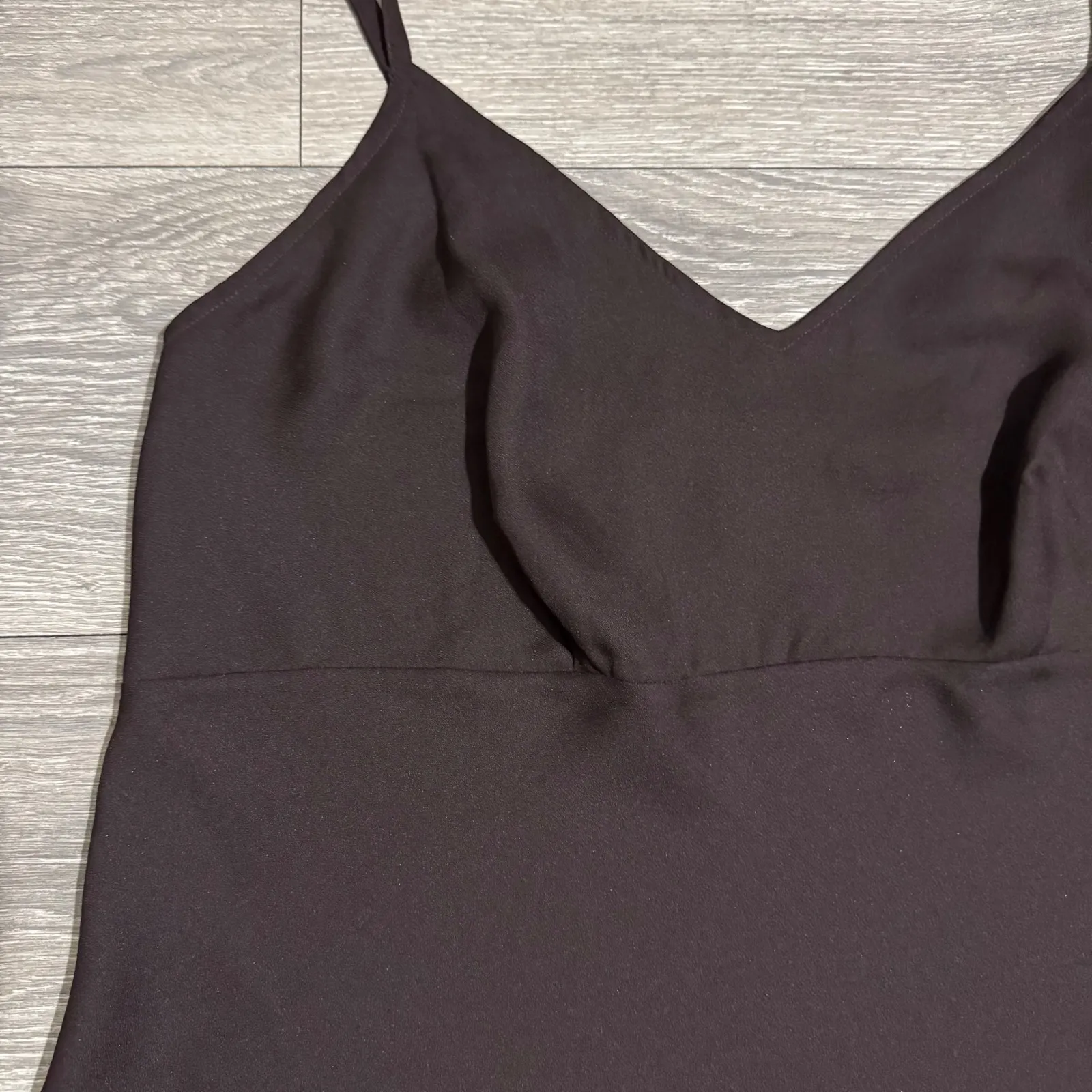 Gloria Vanderbilt Woman Brown Babydoll V Neck Camisole Tank Top Size 2X - Image 2