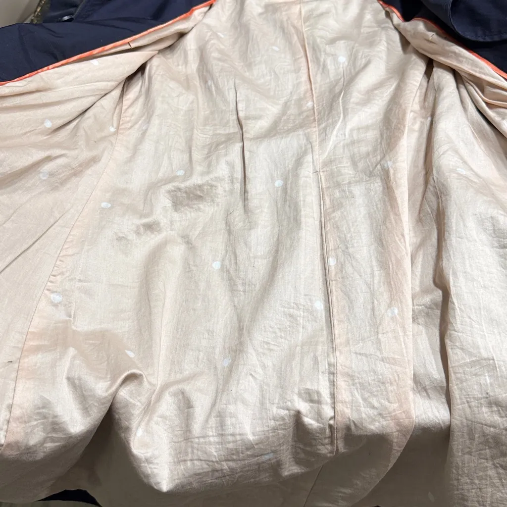 Anthropologie, Elevenses - Navy Double-Breasted Women's Trench Coat - 2 - Image 9