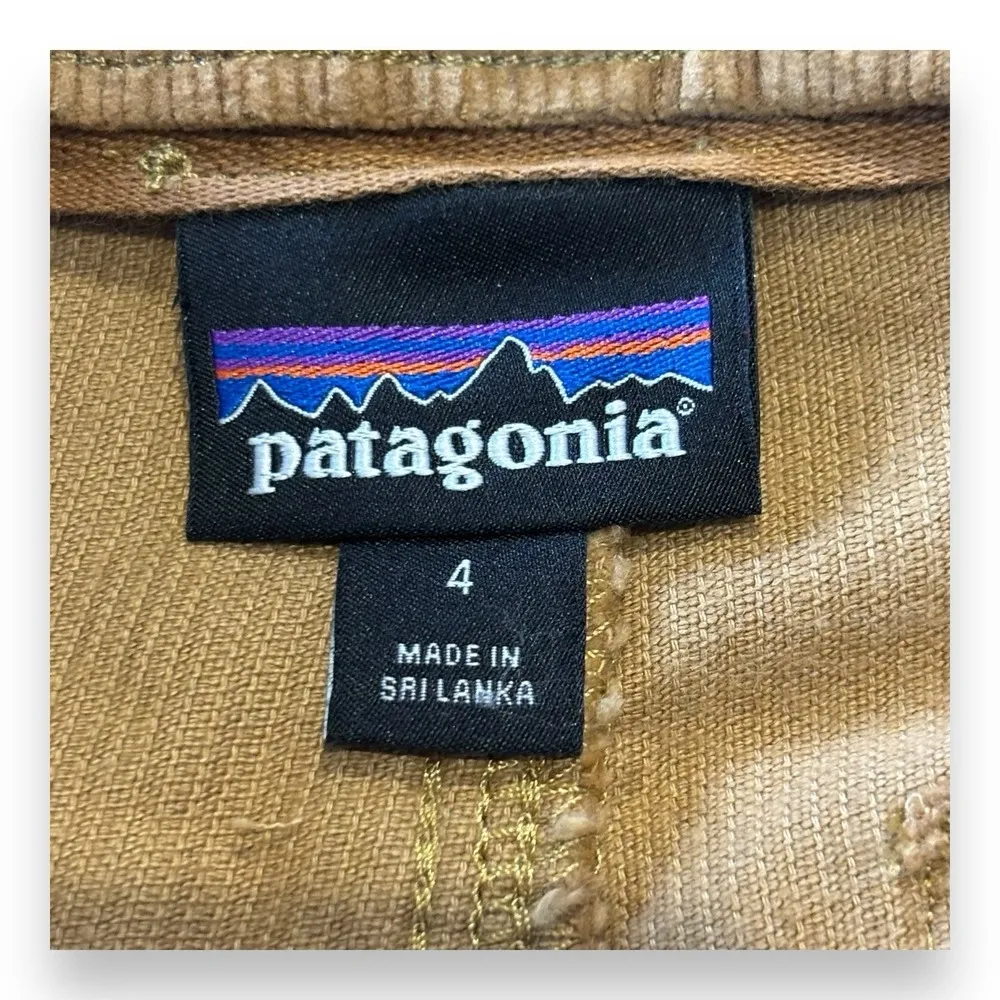 Patagonia Womens Size 4 Wide Leg Cord Pants Nest Brown High Waist New - Image 6