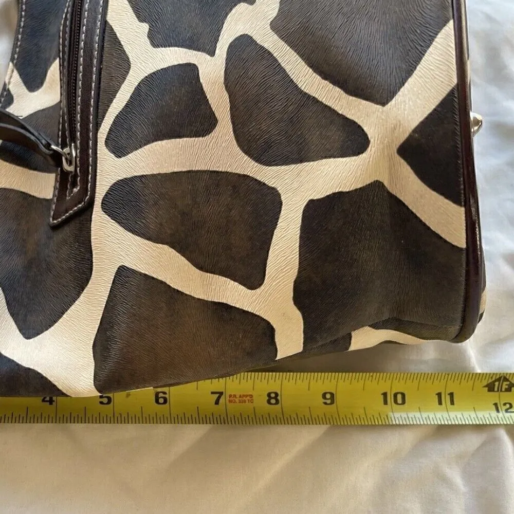 Betty Boop Faux Leather Purse Cow Spots Print Western Vintage Tote Bag - Image 9