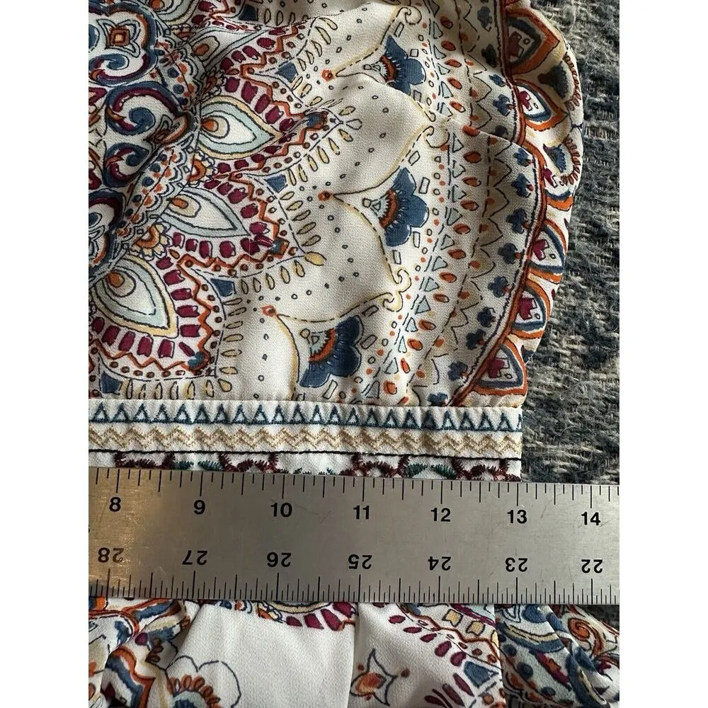 Heart Soul Dress M Boho Hippie Stretch Knit Artsy Halter Maxi Festival Sundress - Image 8