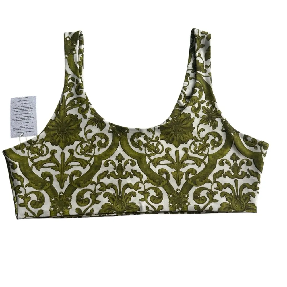 Women's Savannah Morrow Noemi Swim Top - Sicilian XL Green & White NWT - Image 6