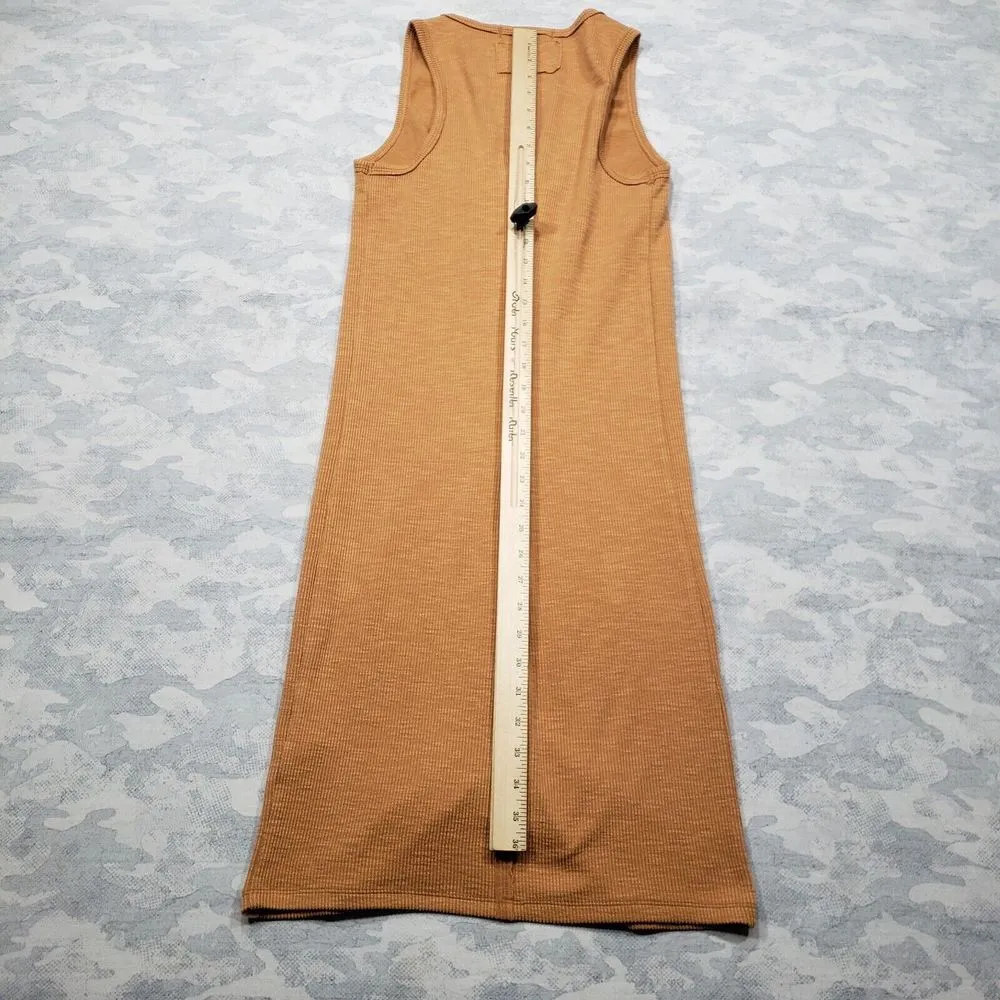 We The Free Dress Womens X Small Brown Button Up Sleeveless Maxi - Image 8