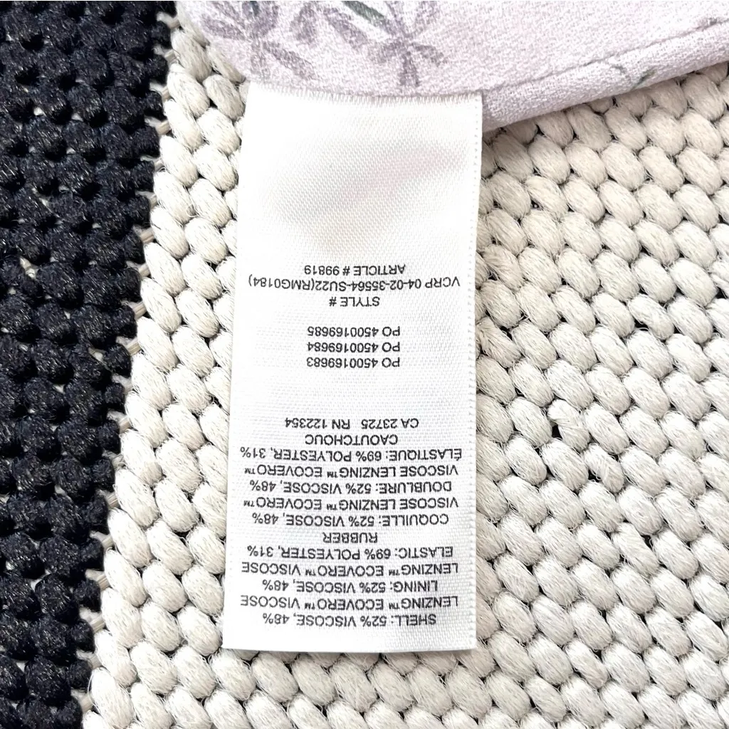 Wilfred Novella Floral Short Sleeve Bustier Blouse in Vin Gris - Ardoise Small - Image 11