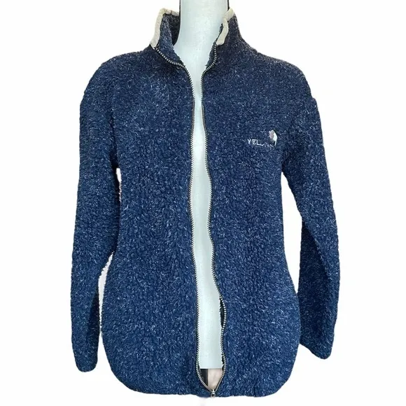 Arctic Image‎ Yellowstone National Park Blue Zip Front Jacket Sz S - Image 4