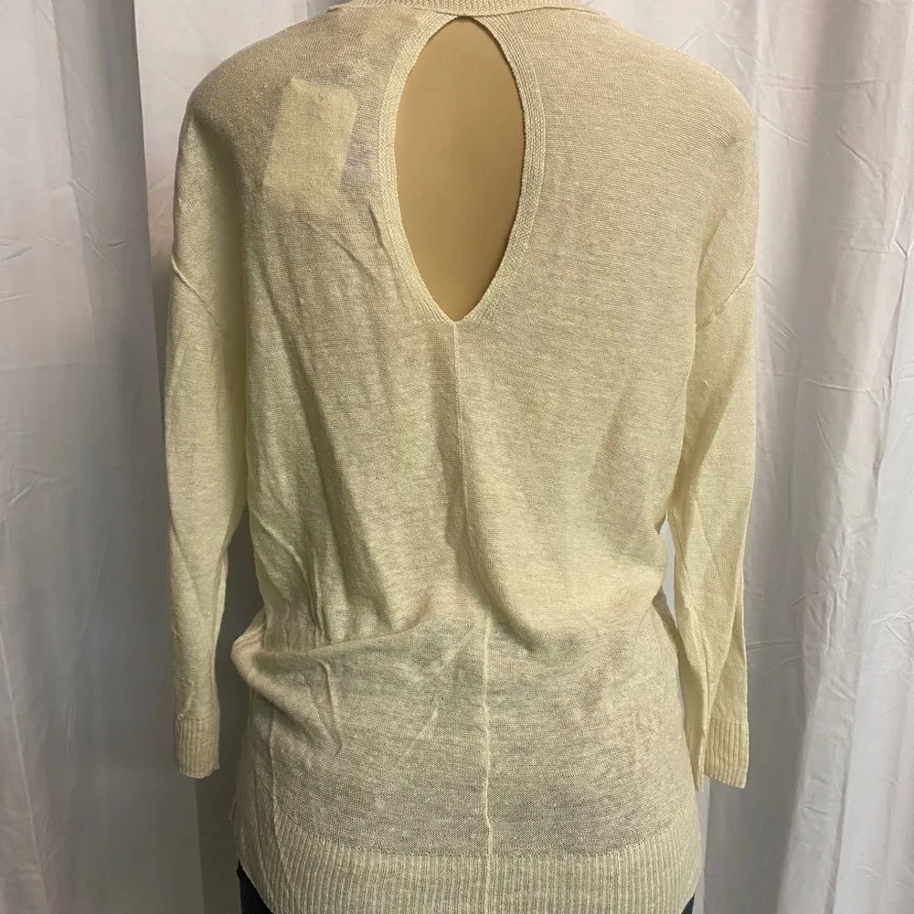 NWT Inhabit linen top with back cutout C31 Size L - Image 4