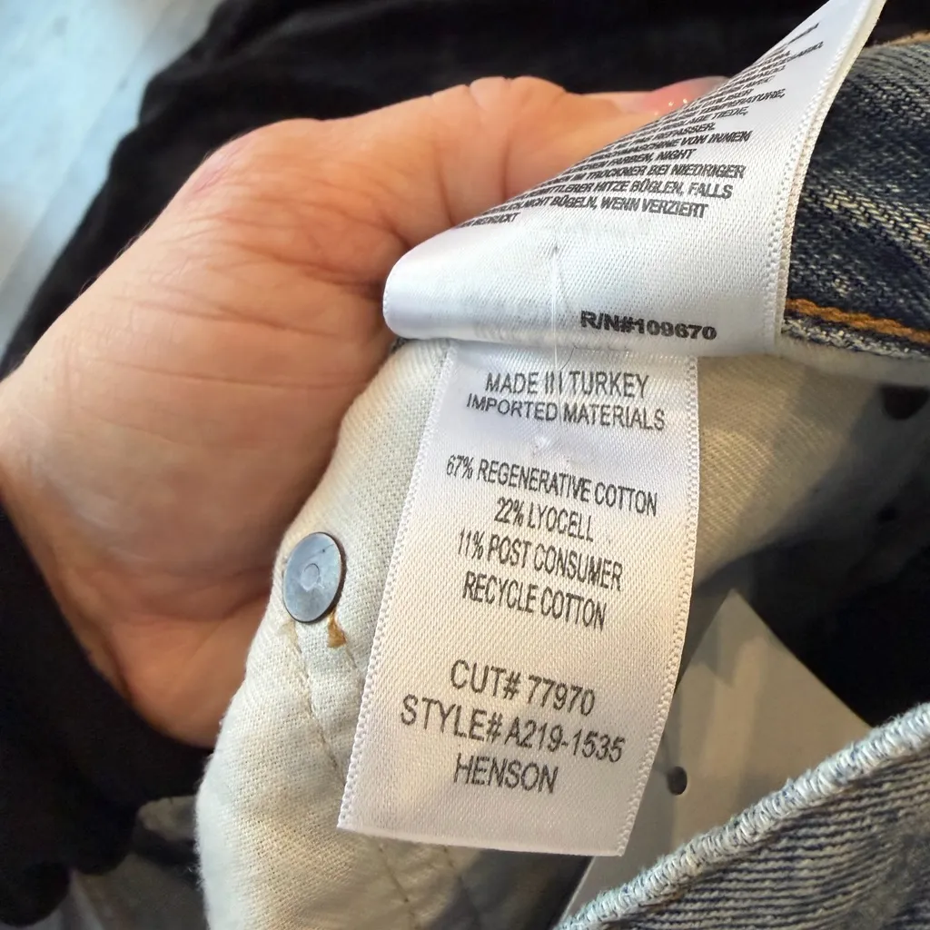 Agolde Light Blue Wideleg Jeans - Image 3