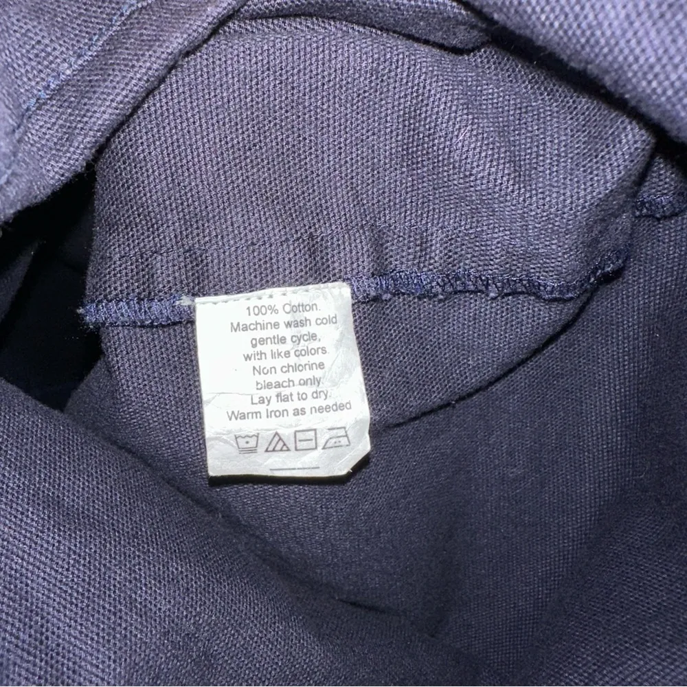 Tribe Alive Pants Womens 4 Blue Cotton High Waist Wide Leg Trousers - Image 6