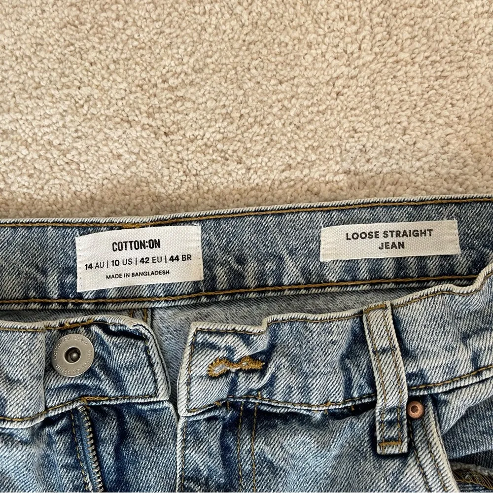 Cotton On Womens Jeans the loose straight blue jean size 10 - Image 5