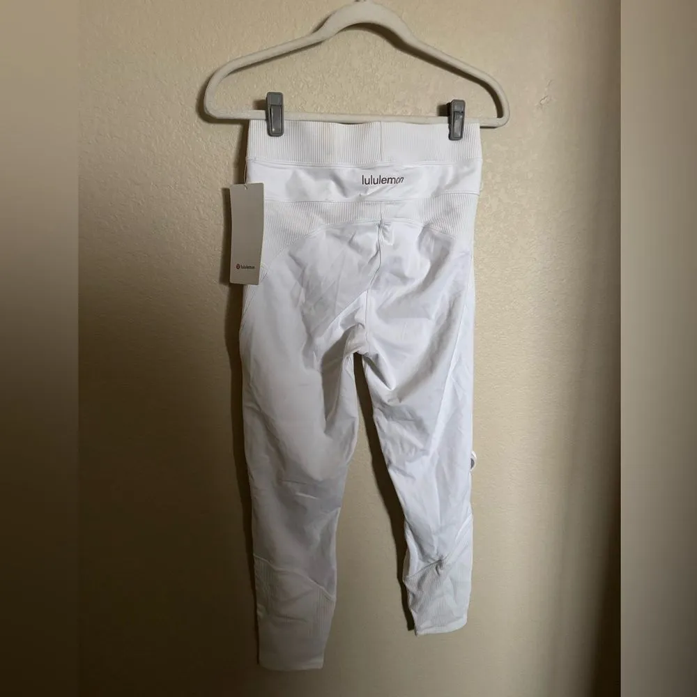 Lululemon New Ambition High Rise Tight 28“ Legging‎ Sz 8 White NEW - Image 7