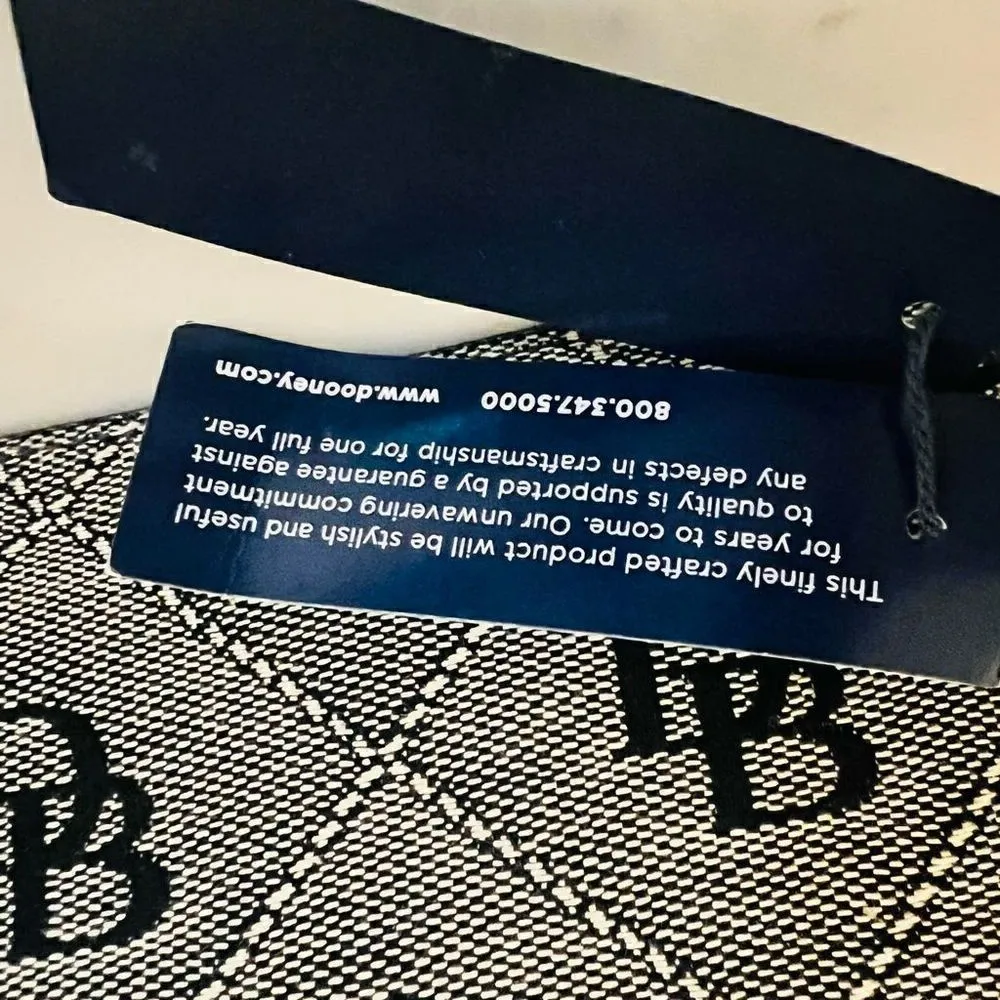 DOONEY & BOURKE Milly Logo‎ Wristlet Wallet Clutch, Gray Black, NWT - Image 9