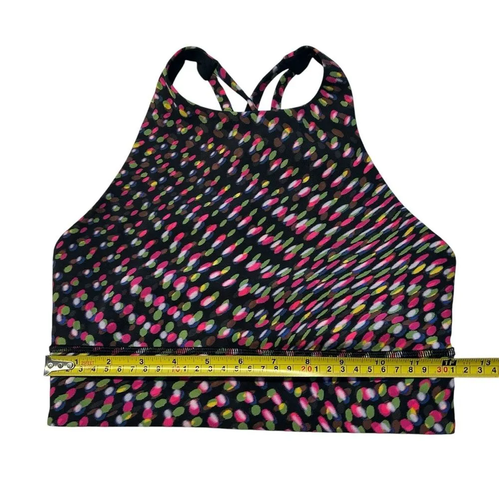 Lululemon Women’s 6 High Rise Energy‎ Bra SeaWheeze Special Edition Pink Green - Image 8