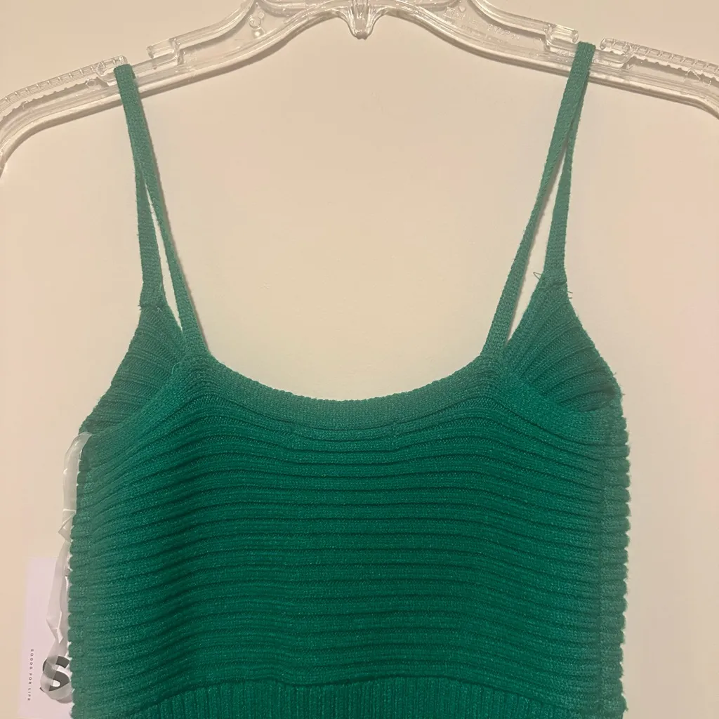 New 🆕 SO Vibrant Green Ribbed Tank Top - Image 4