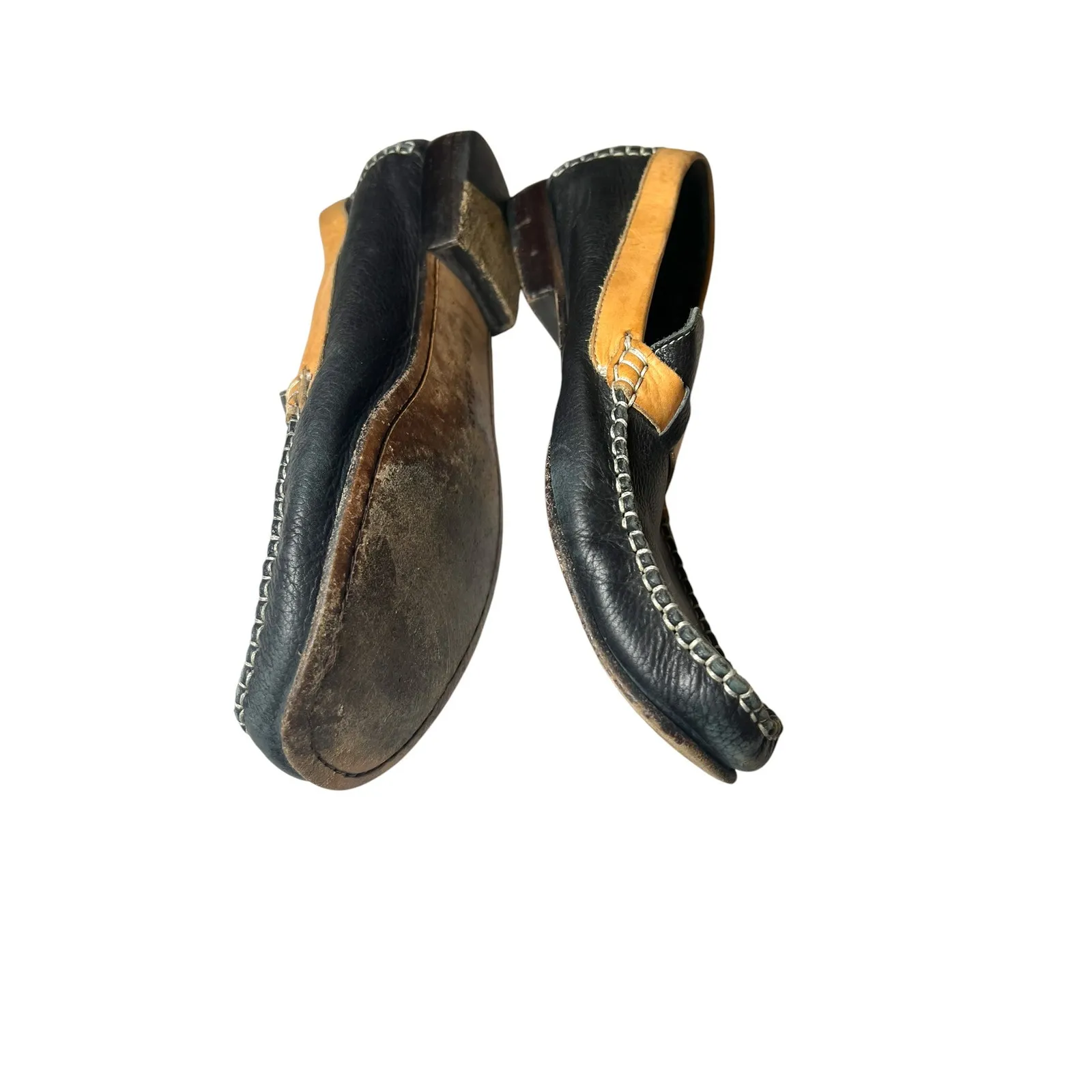 Cole Haan 8.5 leather driving loafers with tan trim Flats Slip On Womens - Image 3