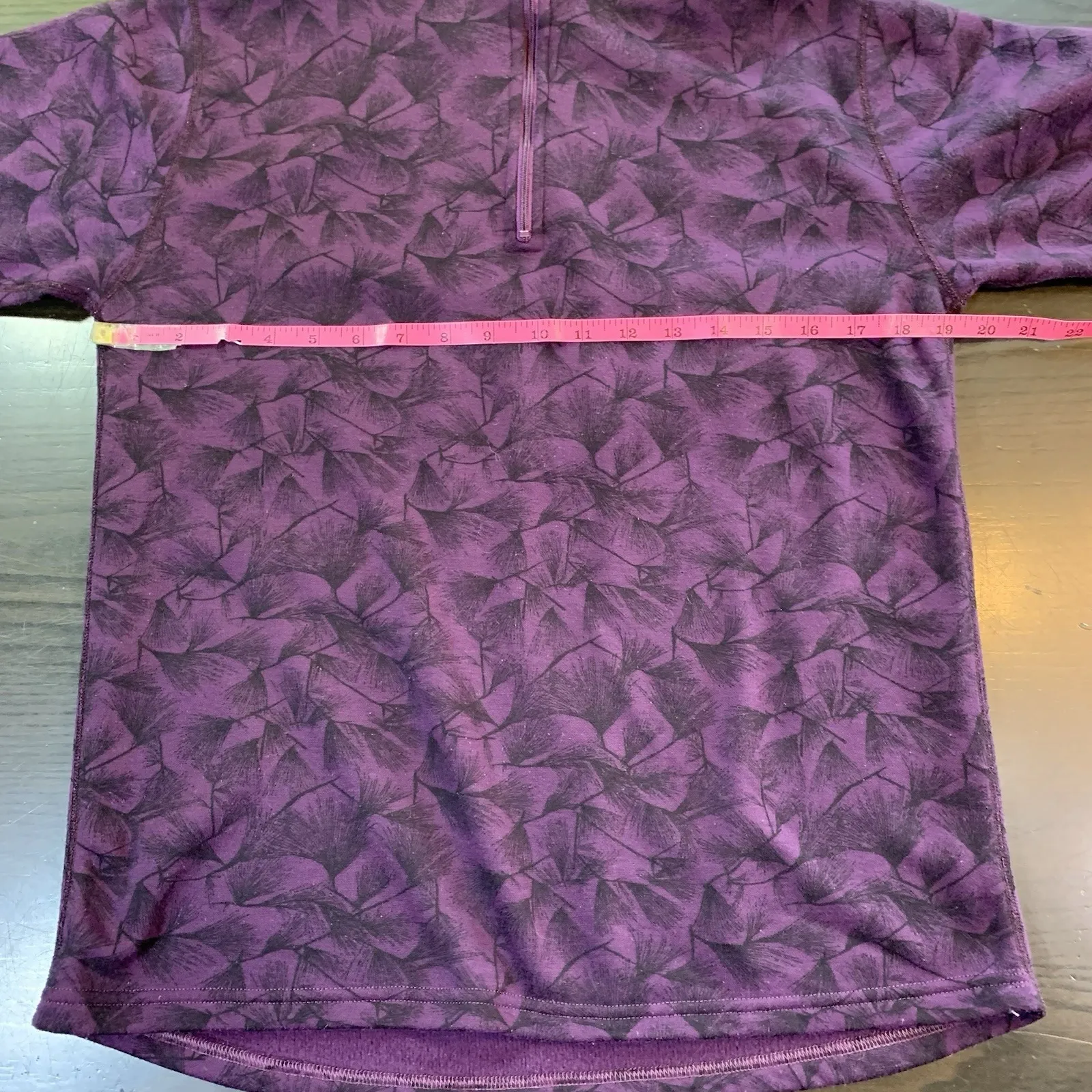 Vtg REI Purple Fleece Lined‎ Sweatshirt Womens Size Medium 1/4 Zip Made USA - Image 5