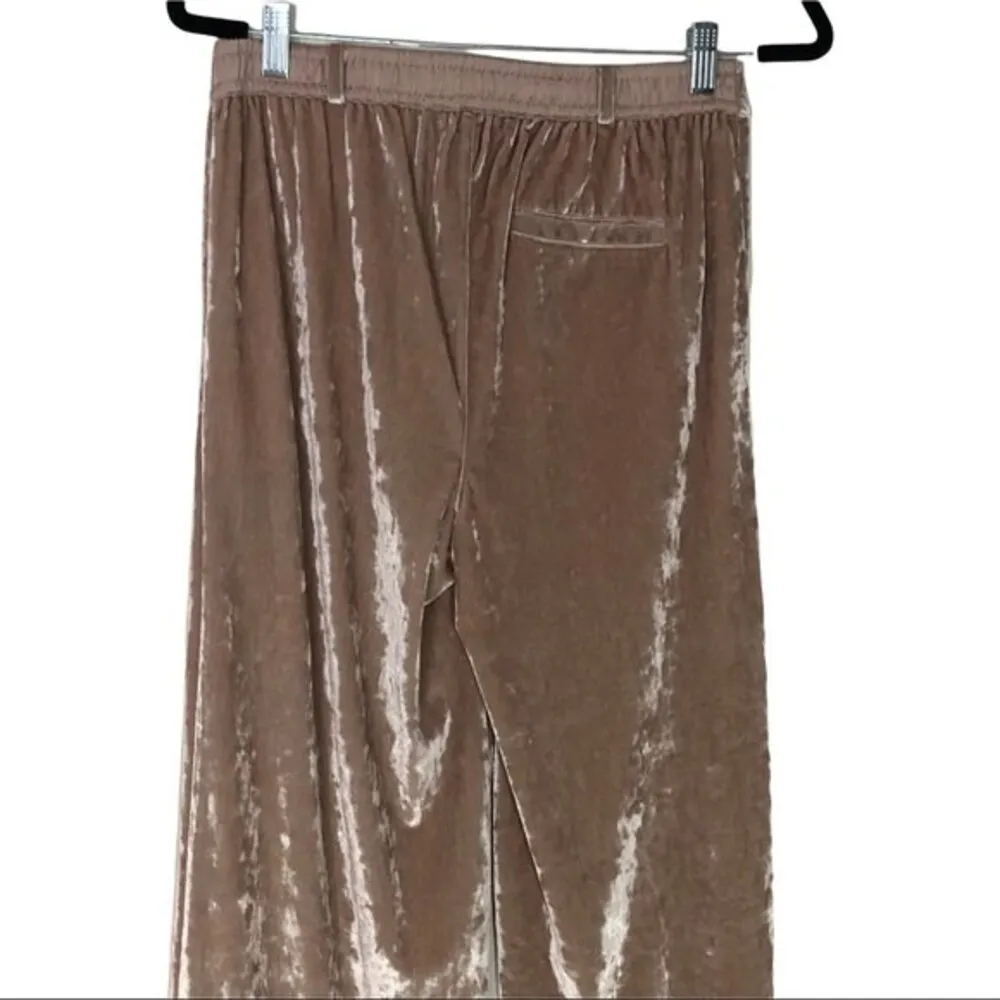 David Lerner New High Rise Velvet Lounging Pants Womens Size Small - Image 10