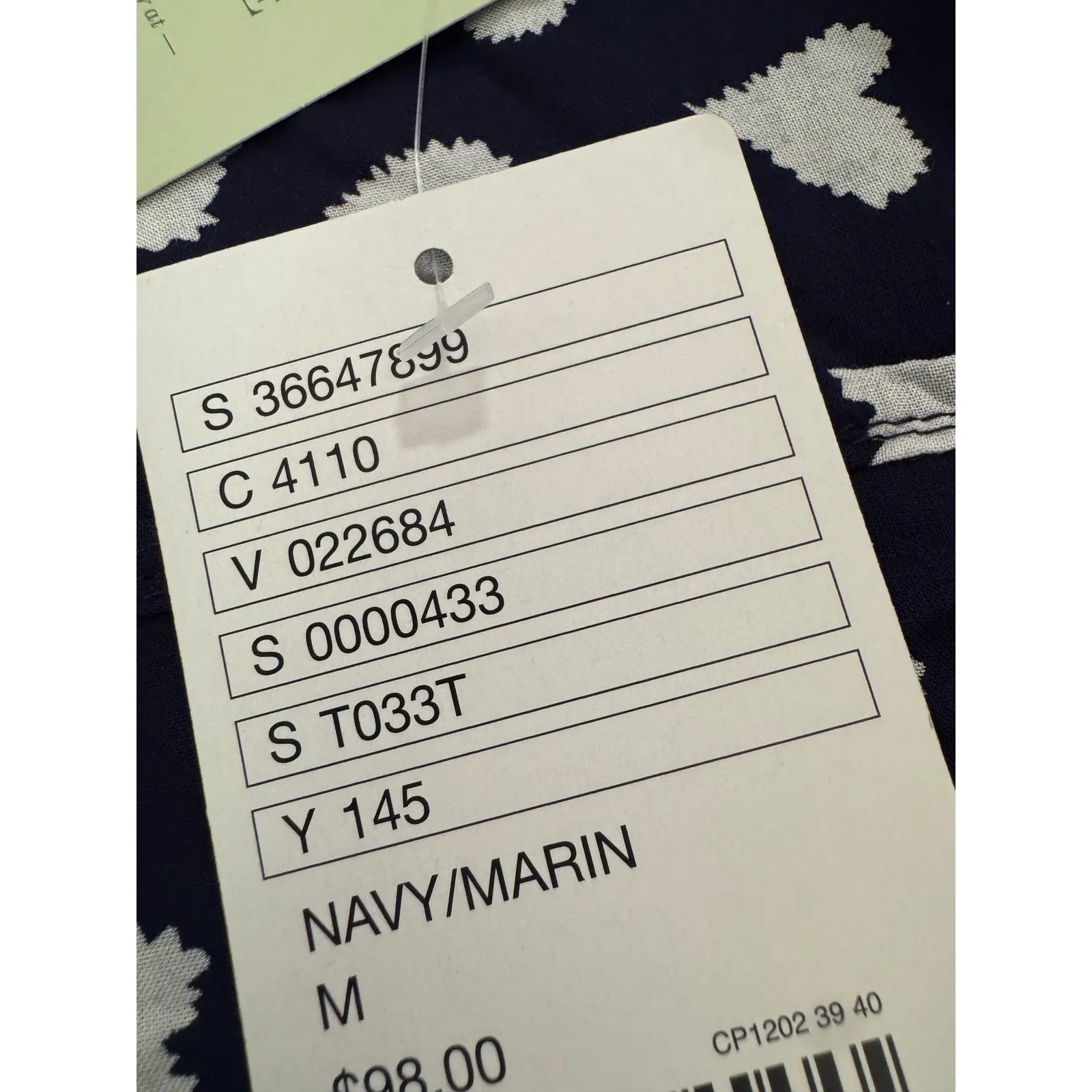 Anthropologie 11.1 Tyhlo Navy‎ Heart Print Button Down Shirt Dress Tunic M - Image 7