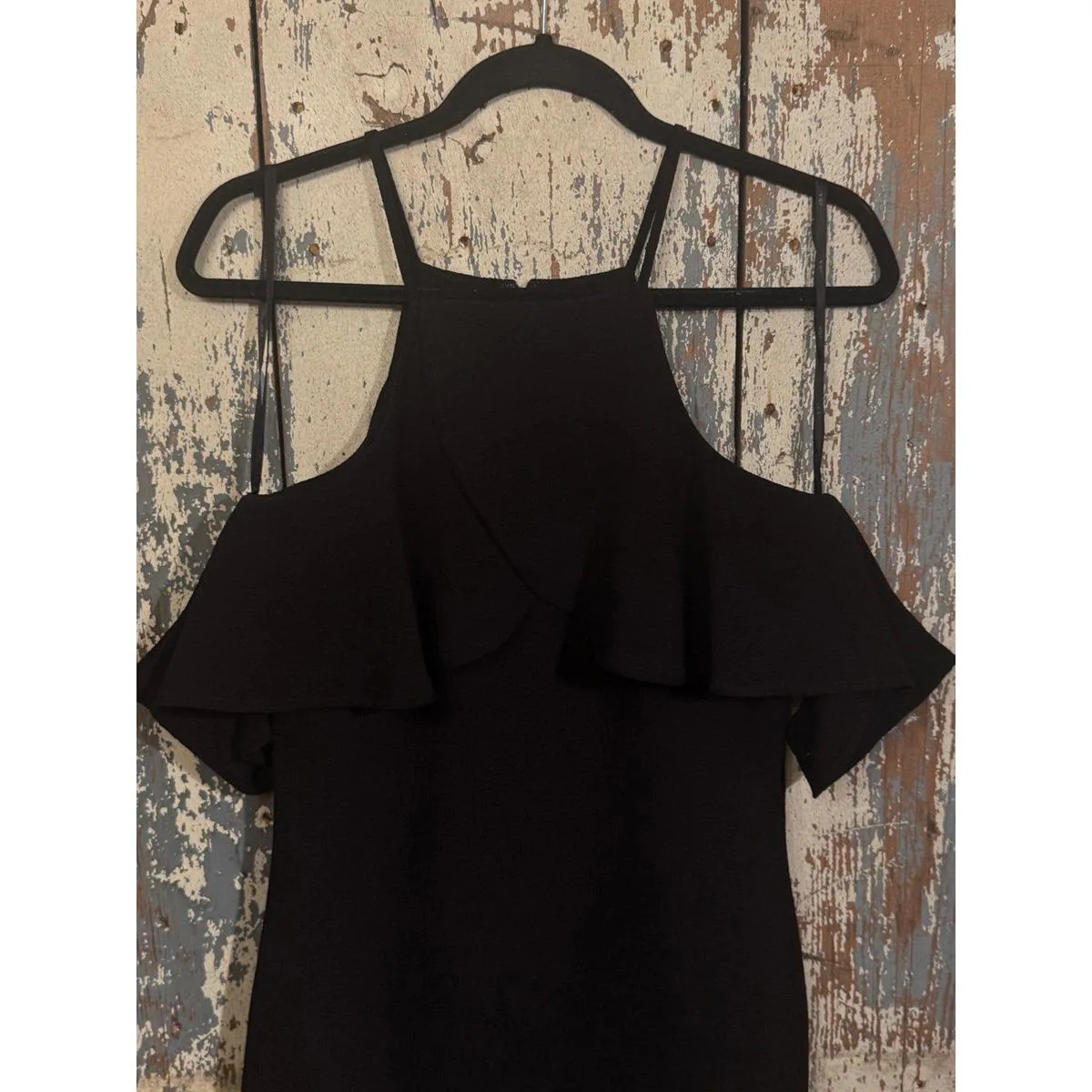 J.O.A. Los Angeles Cold Shoulder Cocktail Black Dress LBD size Small - Image 2
