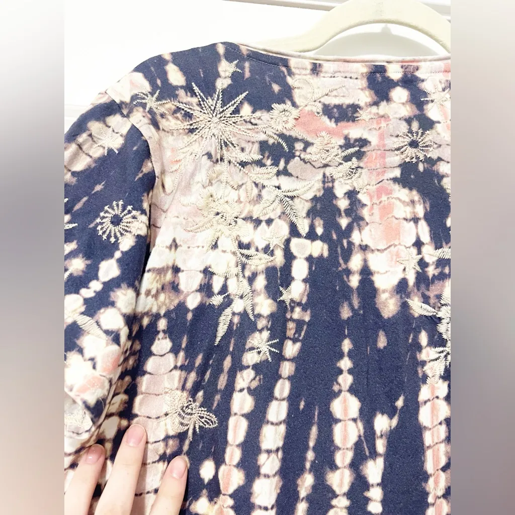 Johnny Was Mia Short Sleeve Embroidered Knit Tunic - Image 6