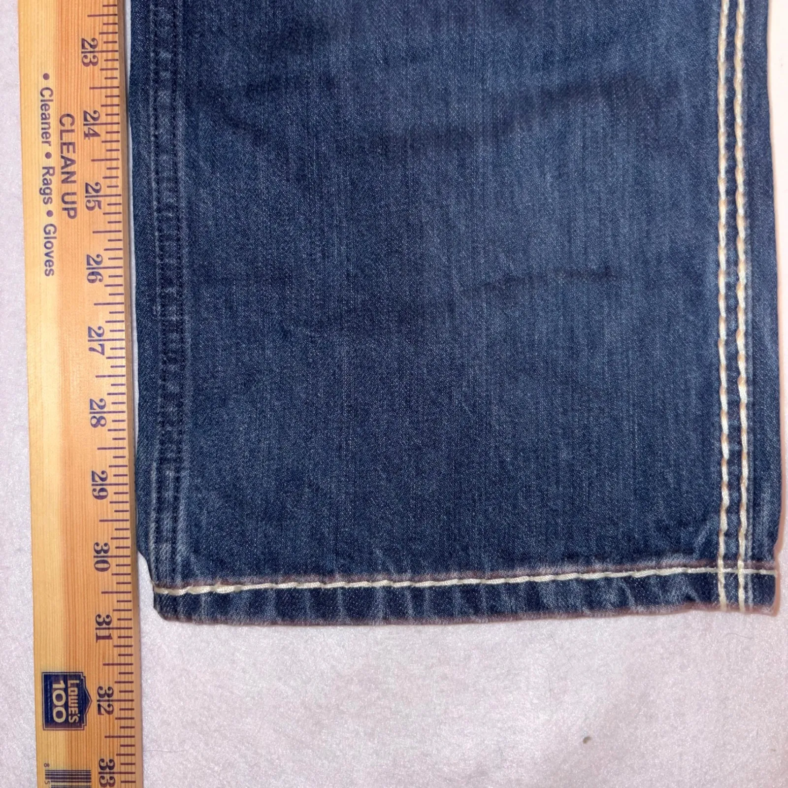 RE/DONE High Rise Straight Leg Dark Wash Denim Jeans Size 25 (30" waist) - Image 4
