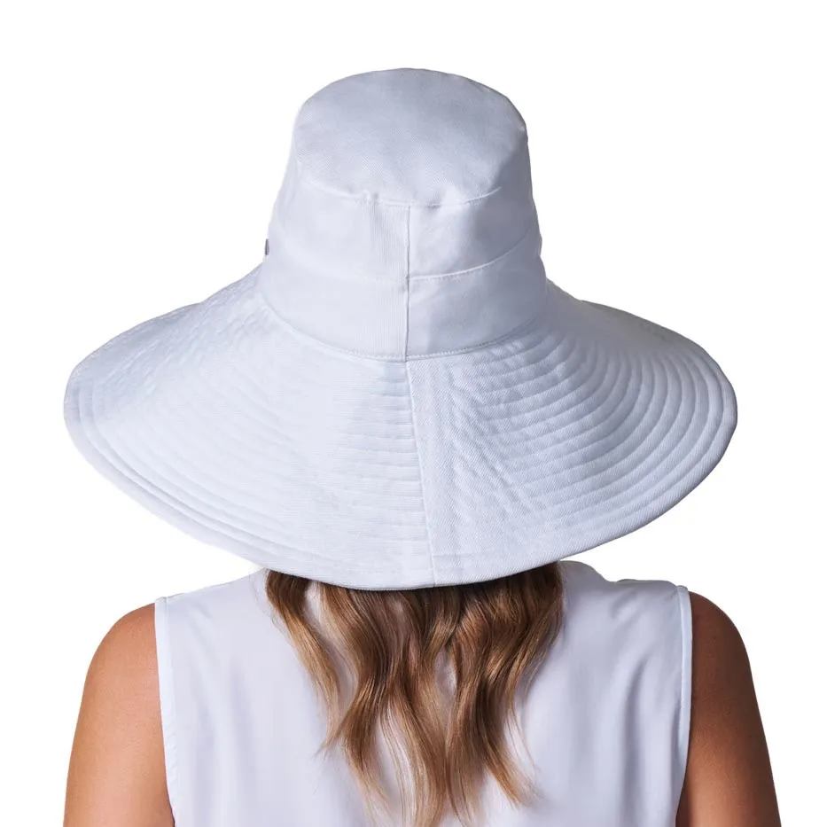 NWT Coolibar Women's Beach Hat White Brittany - Image 2