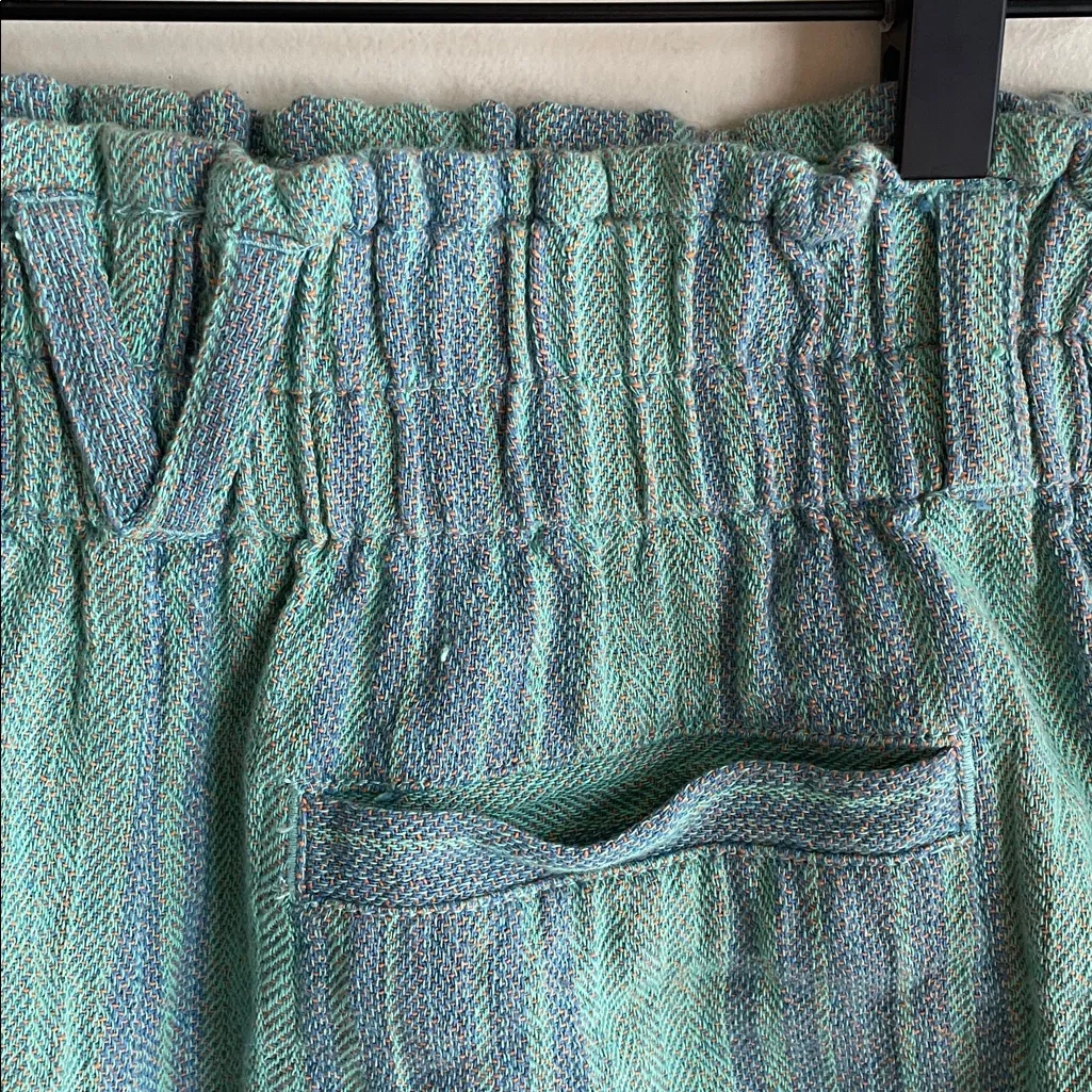 Free People Solar Flare Baja Striped Shorts Ocean Blue Combo - Image 12