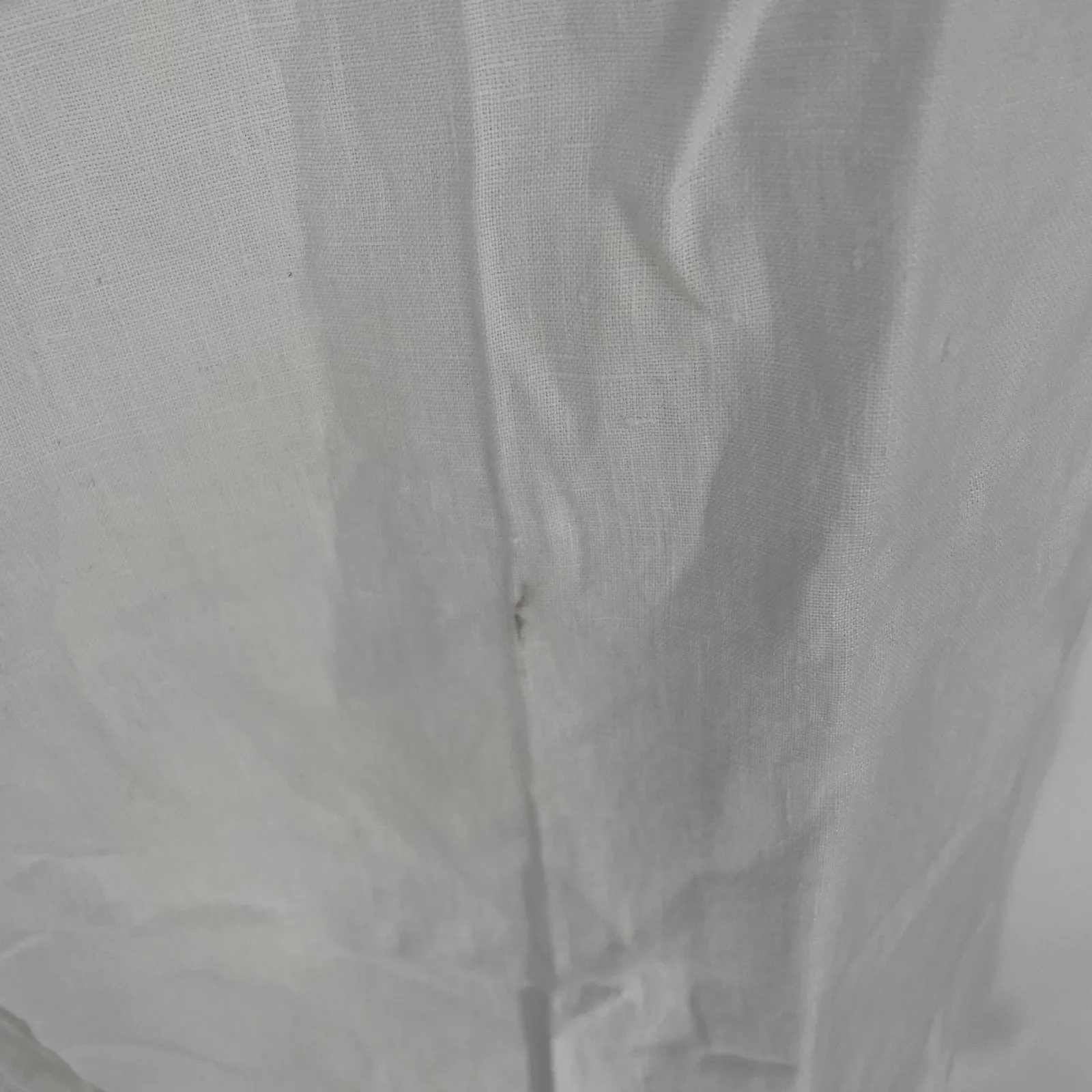 Madewell The Zoe Relaxed Wide Leg Linen Pants White Size 12 - Image 4