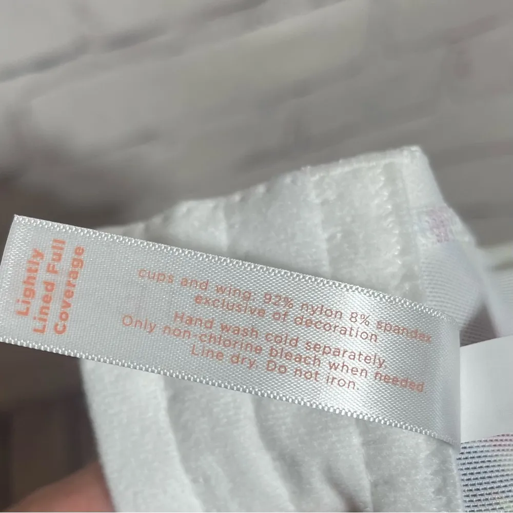 CACIQUE Pink Floral Bra Lightly Lined Full Coverage Modern Collection New 38DDD - Image 9