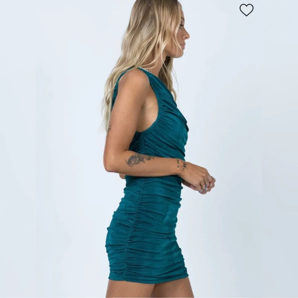 Lioness princess Polly green asymmetrical one shoulder mini ruched dress Xxs - Image 4