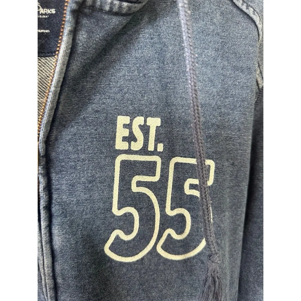 Disney Parks Disneyland Resort  Est. 55 Full Zip Stone Wash Hoodie Jacket M - Image 4