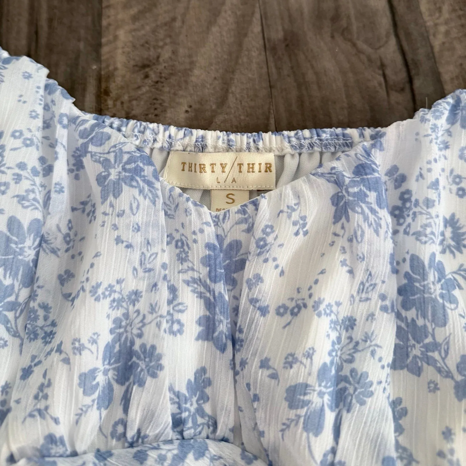 Coquette cottagecore flowy floral long sleeve chiffon babydoll dress - Image 3