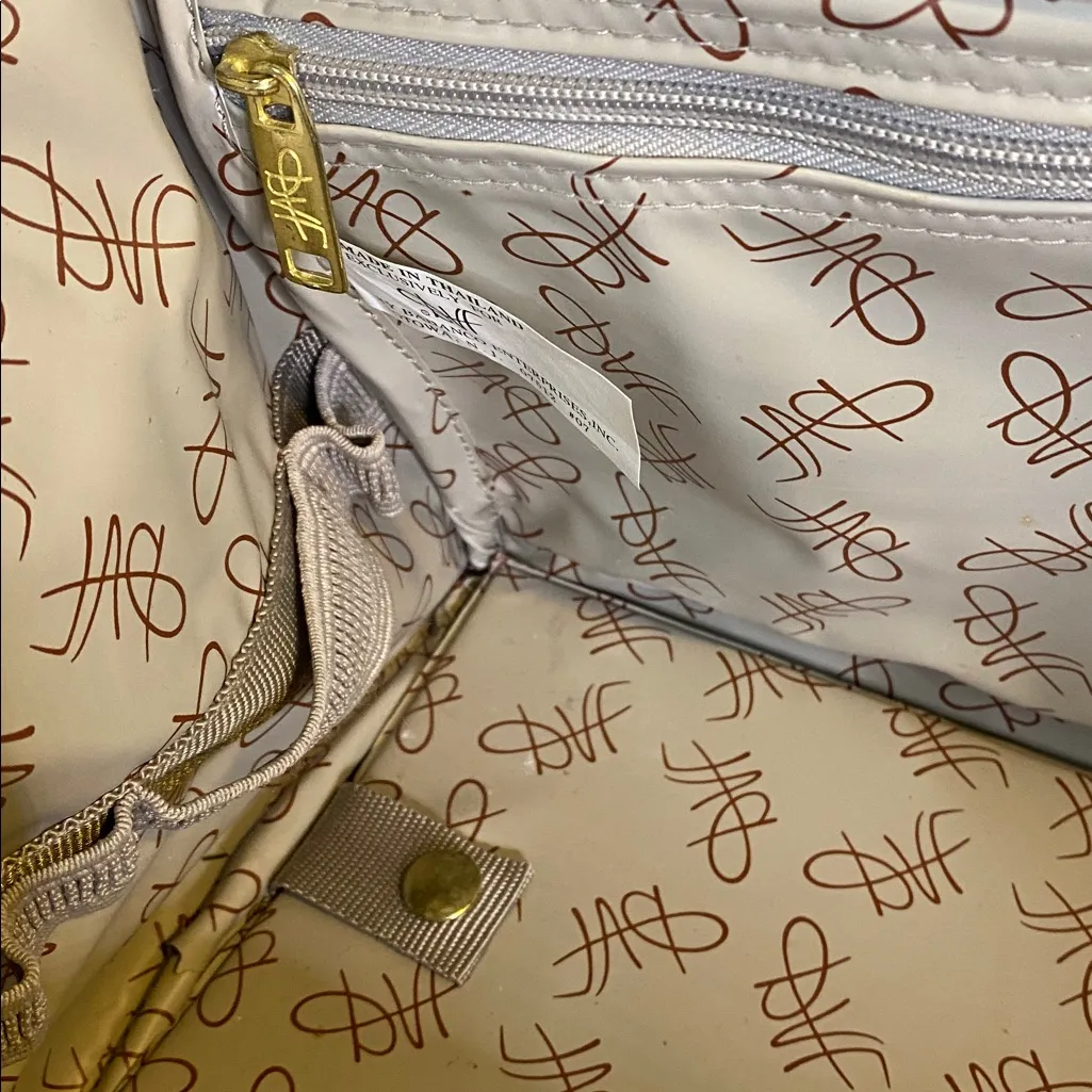 Vintage DVF Diane Von Furstenberg Brown Black Carry On Luggage - Image 8