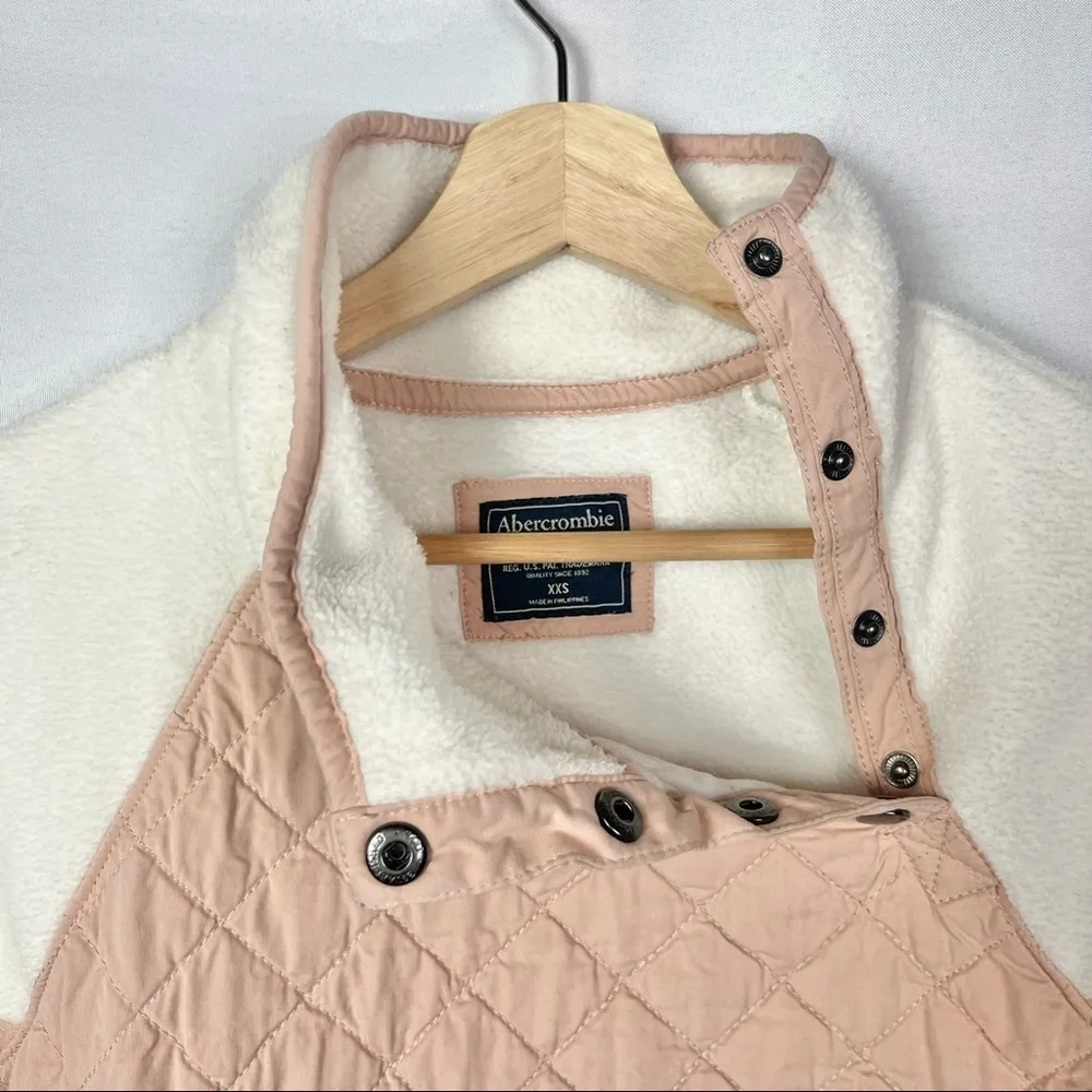 Abercrombie & Fitch Asymmetrical Snap Up Fleece Sweatshirt XXS - Image 6