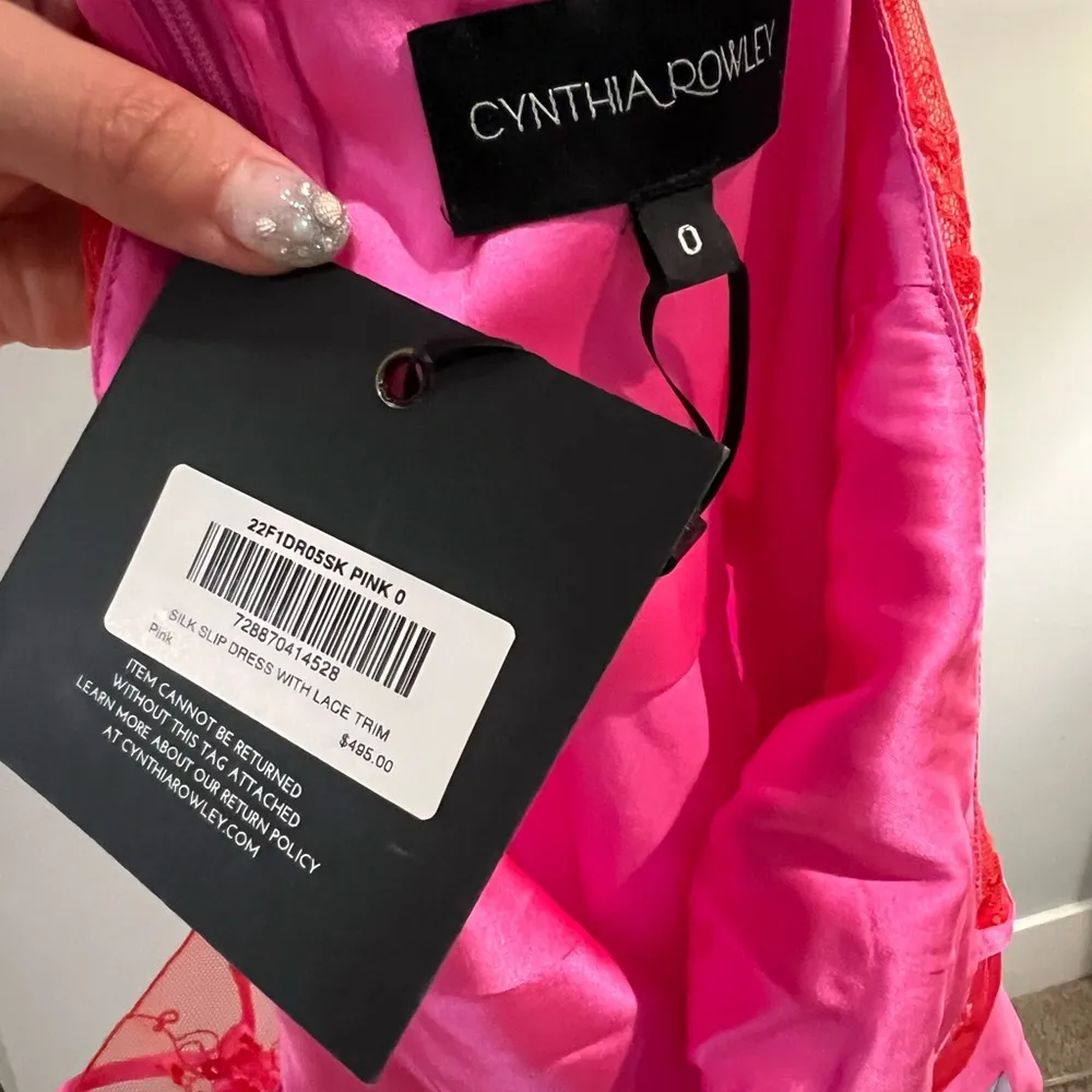 SEND OFFERS NWT Cynthia Rowley iris silk slip dress pink - Image 8