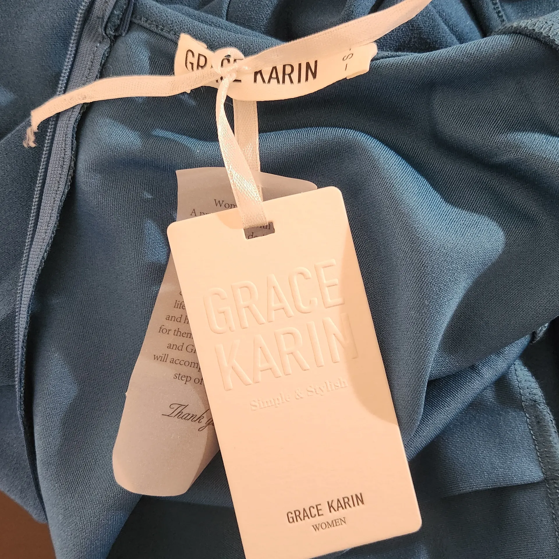 Grace Karin Blue Sheath Dress Size Small NWT Wedding Guest Dress - Image 10