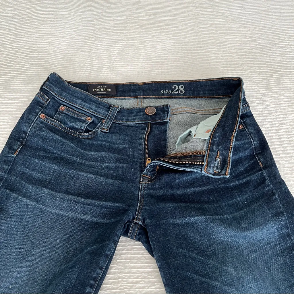 J.Crew Toothpick jeans skinny mid-rise 28 - Image 12