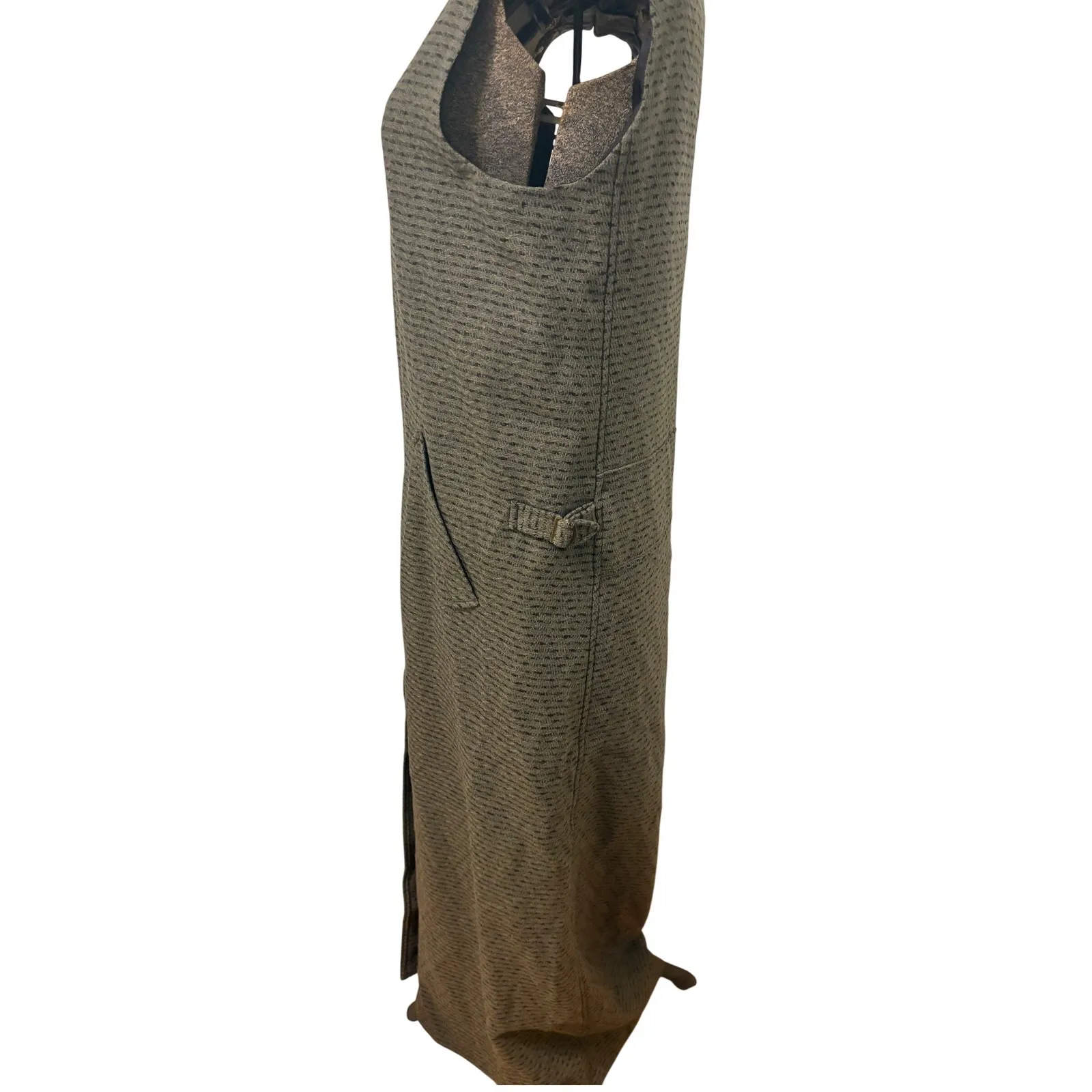 Vintage Harve Benard Gray 100% Wool Zip Front Dress Size 16 - Image 4