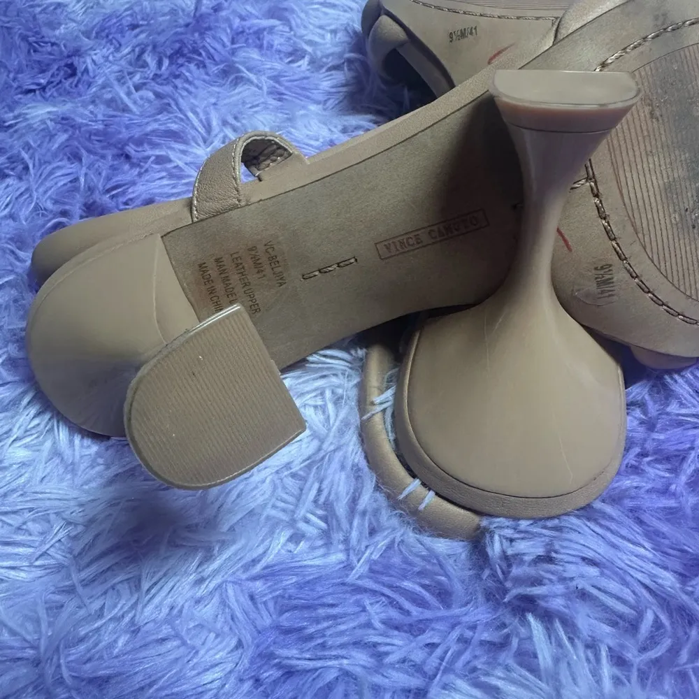 Vince Camuto Beige Nude Women's Beljiya Braided High-Heel Strappy Chunky Sandals - Image 5