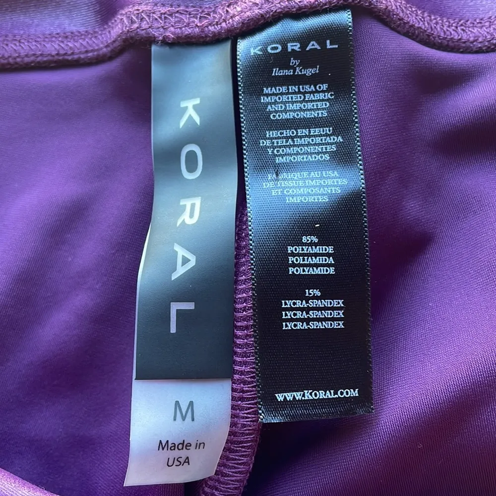 Koral Lutrous Amethyst Purple Leggings Medium - Image 6