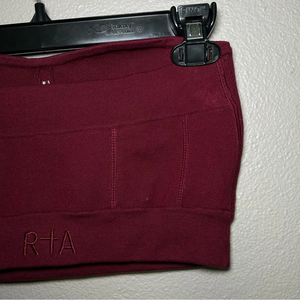 RtA Nour burgundy bustier corset style strapless crop top women’s size small Red - Image 9