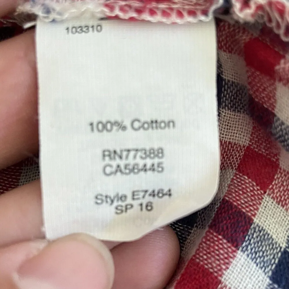 Madewell Button Down Ex-boyfriend Shirt Emmett Checks Plaid Size Small Checkered - Image 5