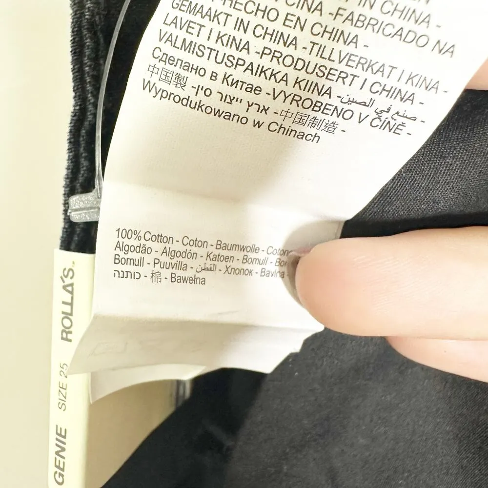 Rolla's Womens Genie Jeans Super High Rise 80's Balloon Leg Black Size 25 NEW - Image 10