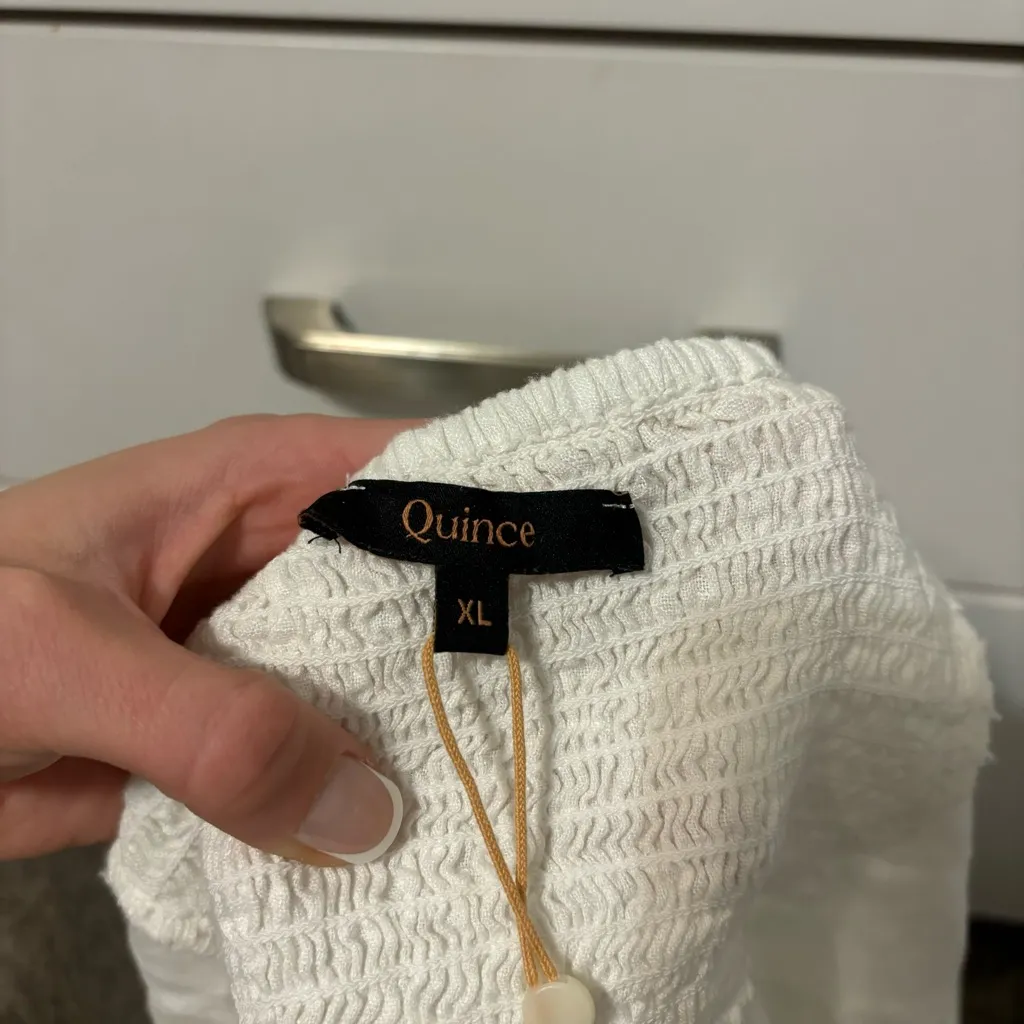 Quince 100% European Linen Strapless Top NWT - Image 5