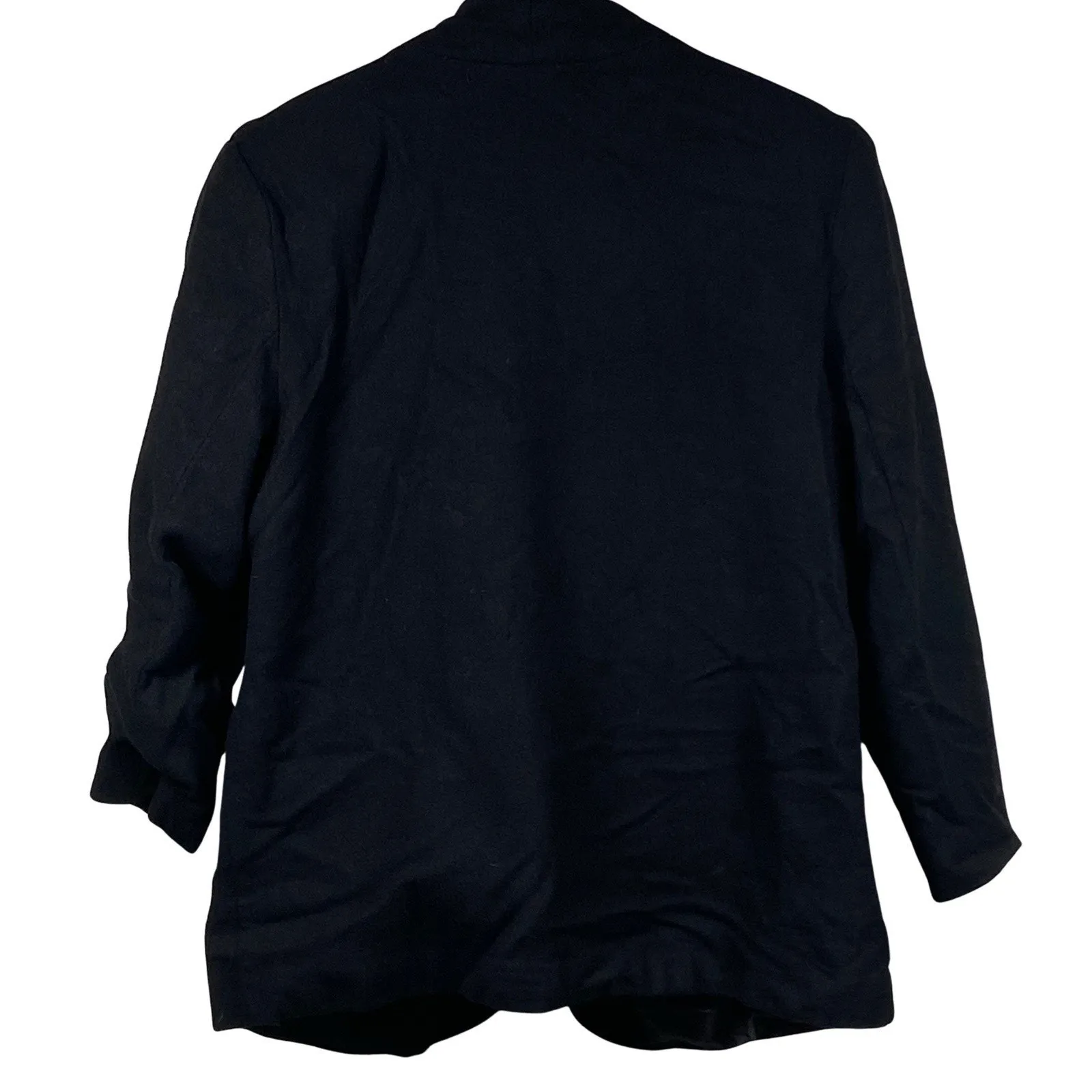 Danielle Paige Blazer Women’s Size 14 Black 100% Wool Lined Vintage Shoulder Pad - Image 2