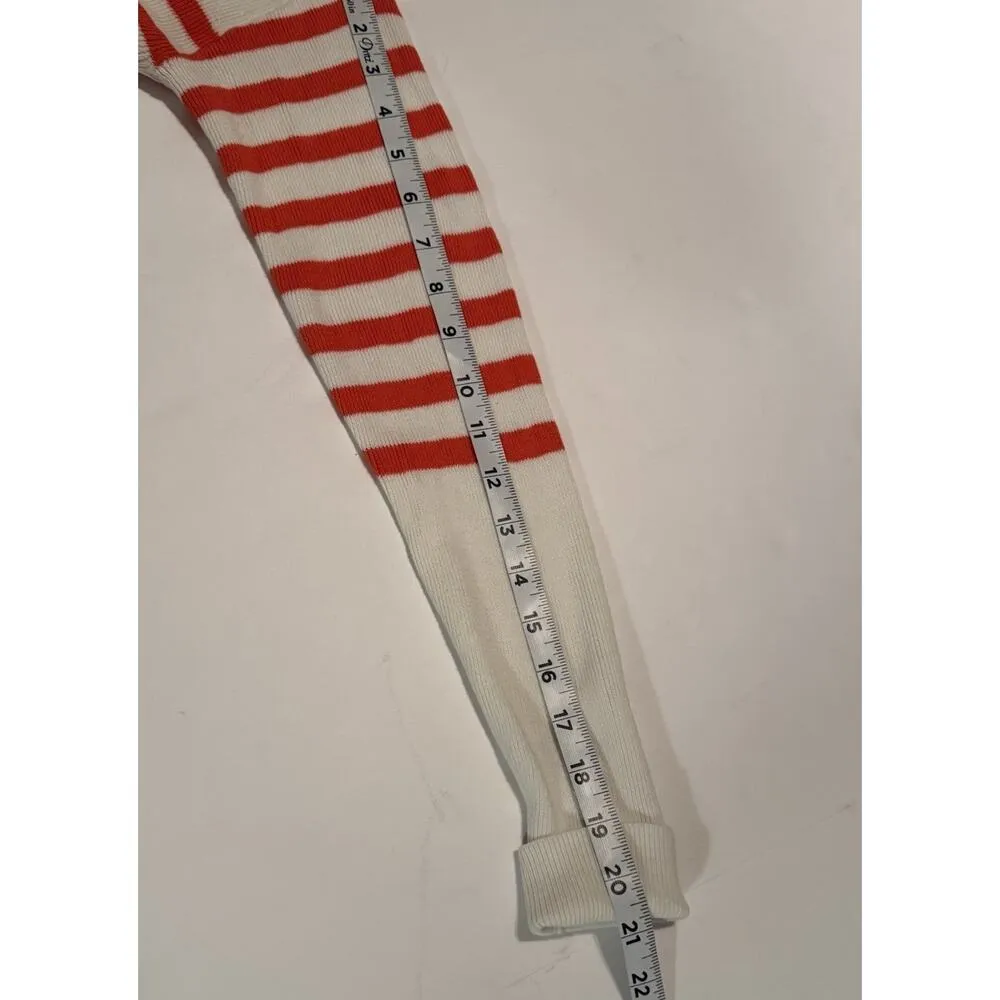 Gap Striped Sweater Women’s XS Off White Button Shoulder Preppy Spring Coed EUC - Image 11