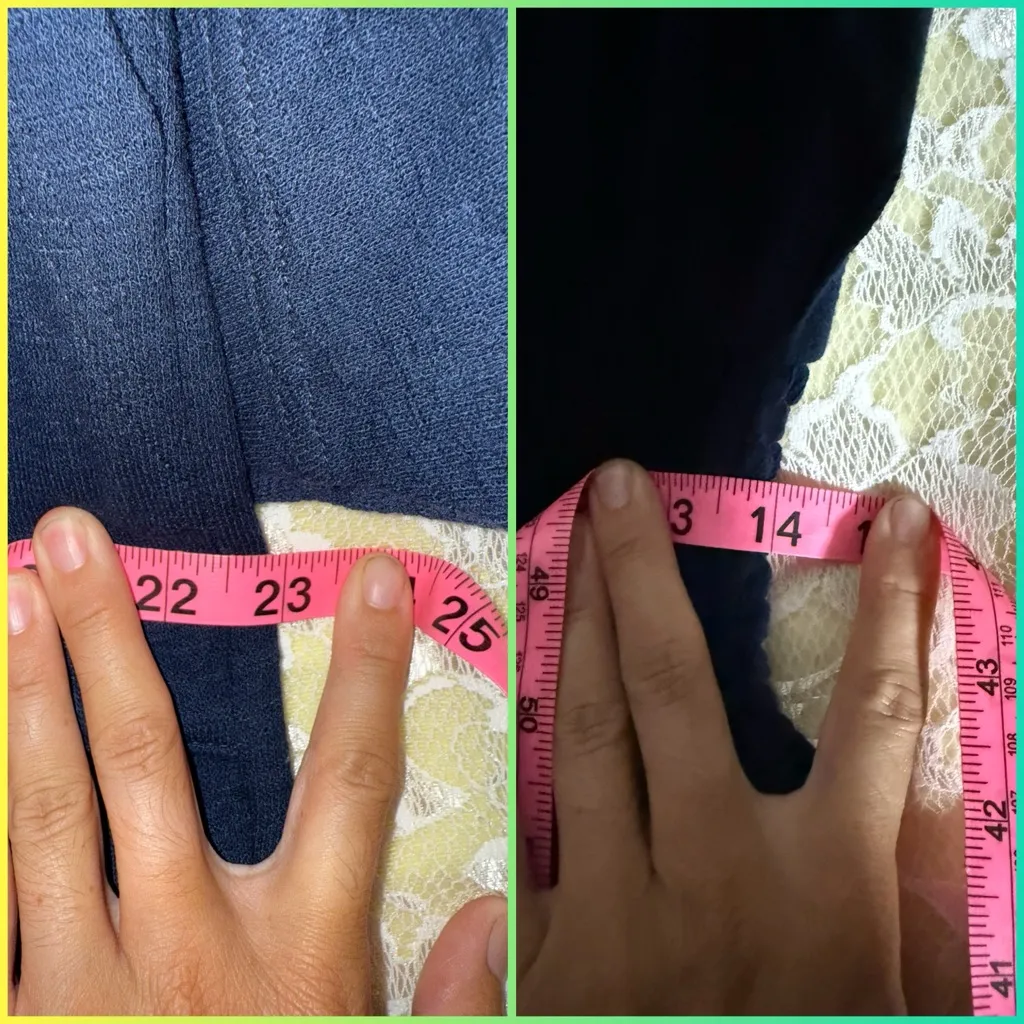 Free People Navy blue Jumpsuit XS pockets lapel like new smocked waist - Image 5