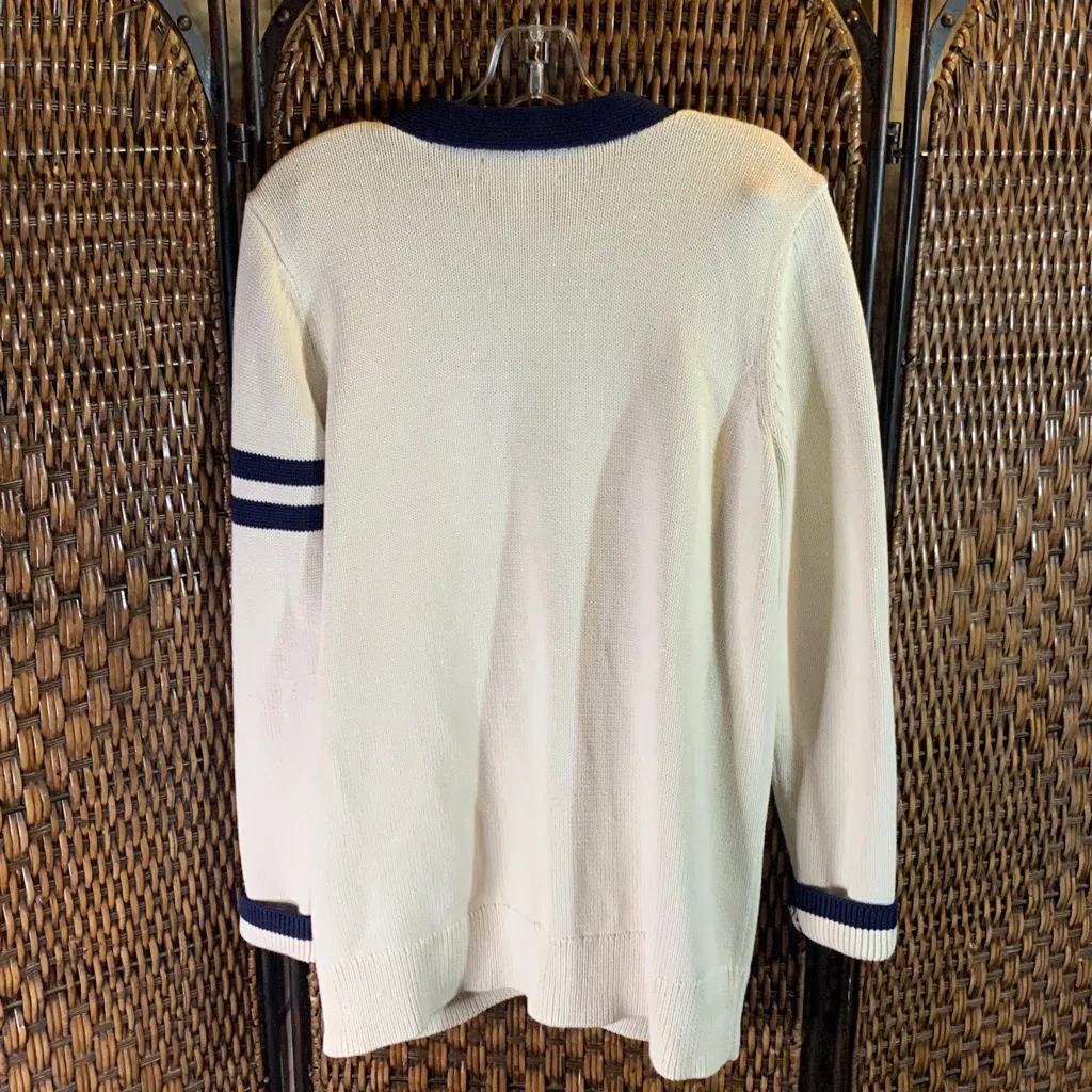 Ralph Lauren  Classic Varsity Style Cardigan Size L - Image 7