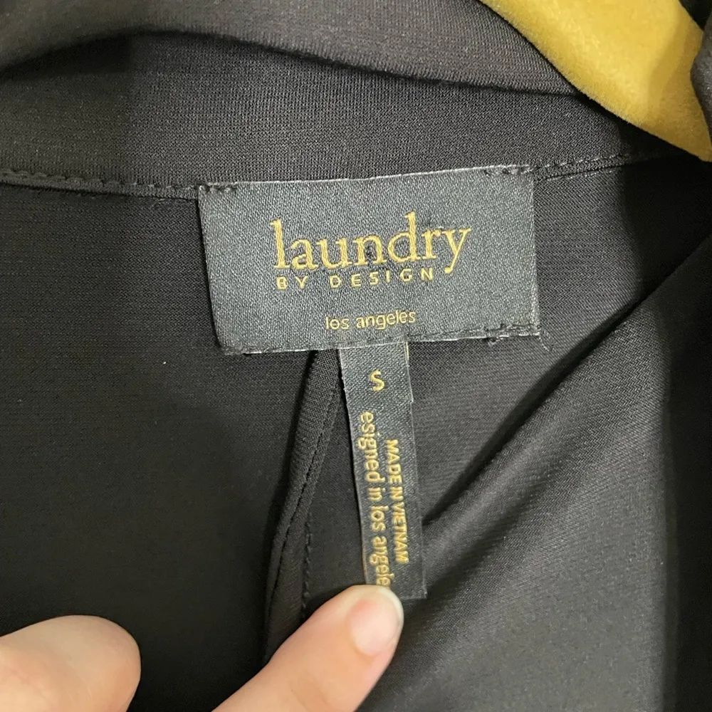 Laundry by Design  Black True Wrap address Career Work Knee Length Small - Image 2