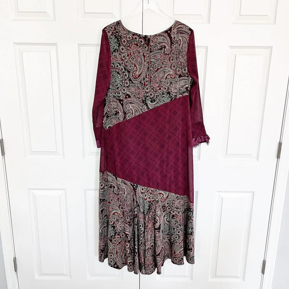 Soft Surroundings Aideen Mixed Patchwork Maxi Dress - Image 8